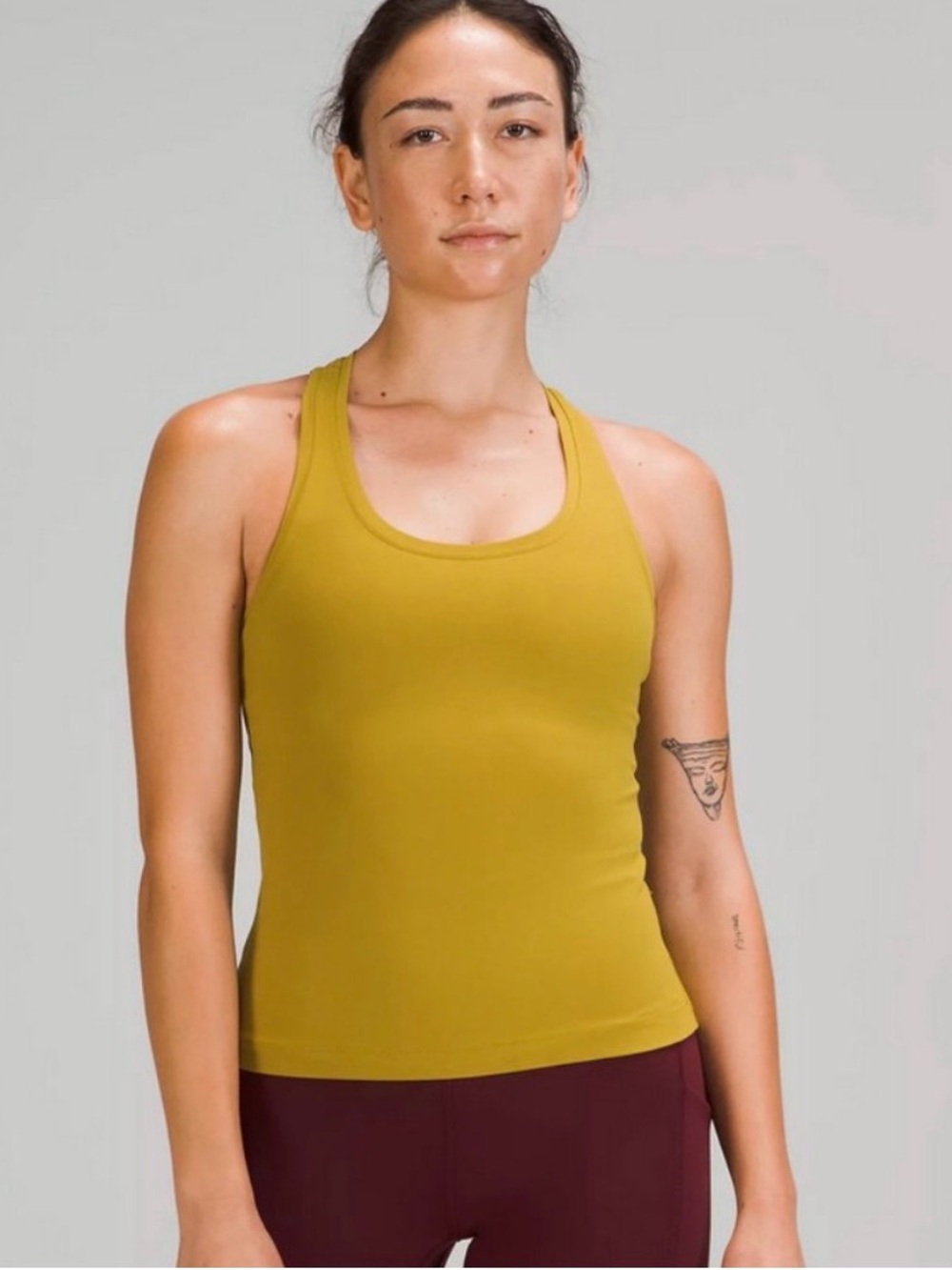 Lululemon cool racerback cropped tank in gold (see pics)